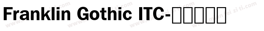 Franklin Gothic ITC字体转换